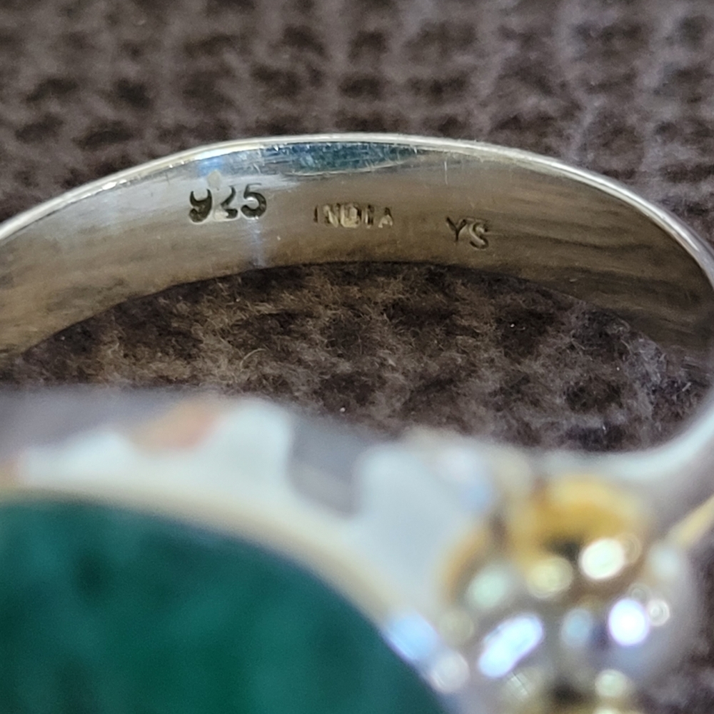 Shivam Faceted Emerald💚 Colored Beryl Statement Ring💍 - NWT - Picture 10 of 16